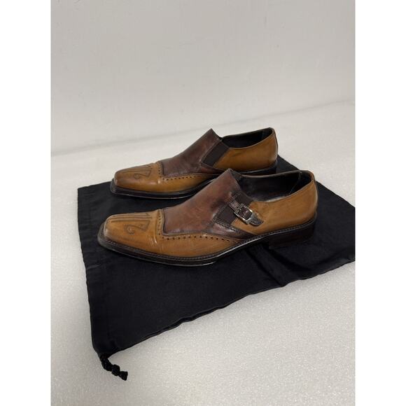 Doucal\'s Shoes Mens Size 41.5 Monk Strap Leather Made in Italy Dress Formal main image 6